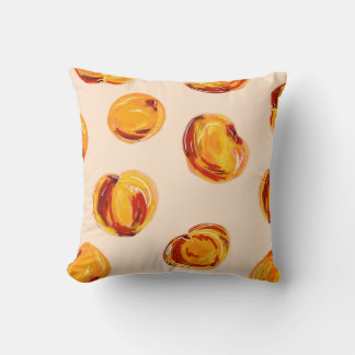 PixelatedDino Peach Pattern Pillow Kissen