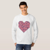Pixelbasierte Liebe T-Shirt (Vorne ganz)