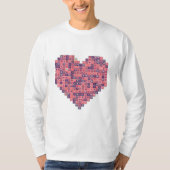 Pixelbasierte Liebe T-Shirt (Vorderseite)