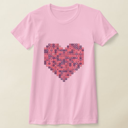 Pixelbasierte Liebe T-Shirt (Ablage )