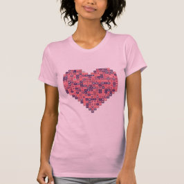 Pixelbasierte Liebe T-Shirt