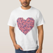 Pixelbasierte Liebe T-Shirt (Vorderseite)