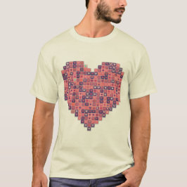 Pixelbasierte Liebe T-Shirt