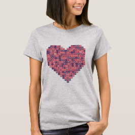 Pixelbasierte Liebe T-Shirt