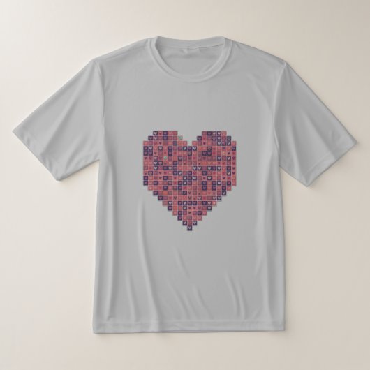 Pixelbasierte Liebe T-Shirt (Ablage )