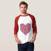 Pixelbasierte Liebe T-Shirt (Vorne ganz)