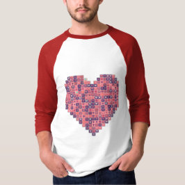Pixelbasierte Liebe T-Shirt
