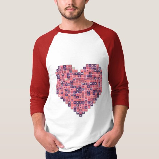 Pixelbasierte Liebe T-Shirt (Vorderseite)