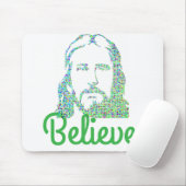 Pixelbild von Jesus Desktop-Computermauspad Mousepad (Mit Mouse)