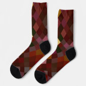 Pixelbraune Socken (Linkes Detail)