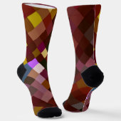 Pixelbraune Socken (Gewinkelt)