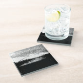 Pixelbrücke Glasuntersetzer (Schrägansicht)