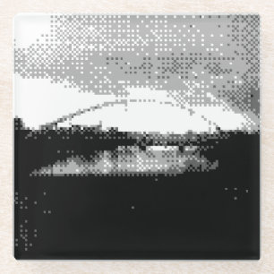 Pixelbrücke Glasuntersetzer