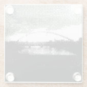 Pixelbrücke Glasuntersetzer (Rückseite)