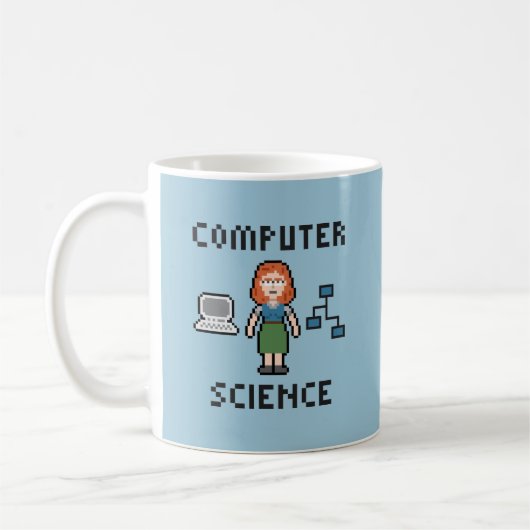 Pixelcomputerwissenschaft - Tasse (Links)