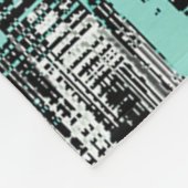 pixelförmige Linien, die abstrakte Quadrate bilden Fleecedecke (Ecke)