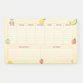 Pixelfrüchte Wochenplaner Post-it Klebezettel (Vorderseite)