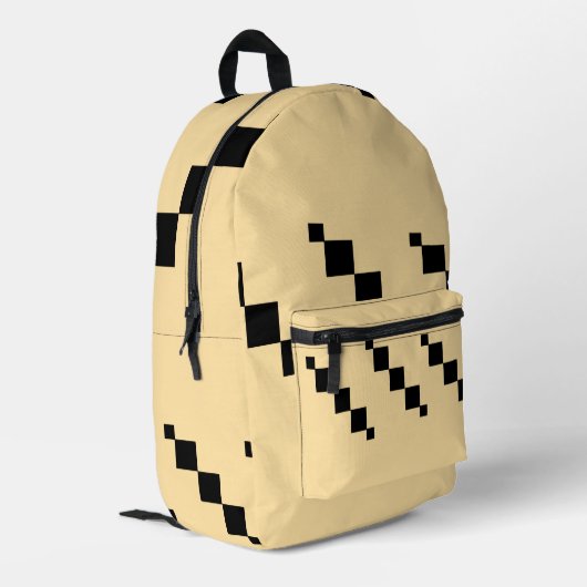 Pixelgeometrischer Rucksack (Rückseitige Ecke links)