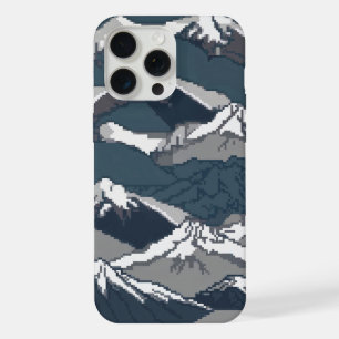 pixelige Berge iPhone 15 Pro Max Hülle