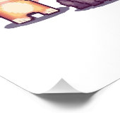 Pixelige Bunte Kätzchen  Fotodruck (Ecke)