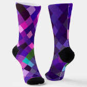 Pixelige lila Socken (Gewinkelt)