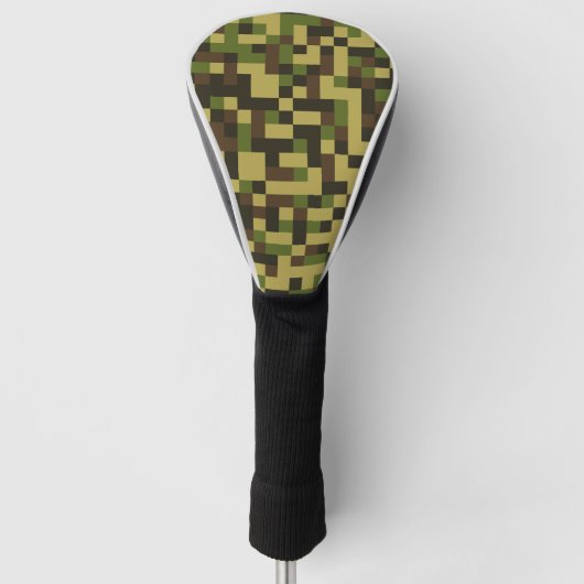 pixelige militärische Tarnvorrichtung Golf Headcover (Vorderseite)