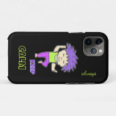 Pixeliger Junge Case-Mate iPhone Hülle (Rückseite (Horizontal))