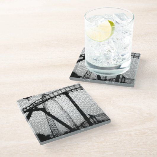 pixeliger Untersetzer (Schrägansicht)