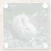 pixeliger Untersetzer aus Kaninchenglas (Rückseite)