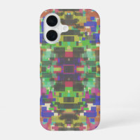 Pixeliges gemustertes jenseits der Farben des Rege