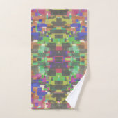 Pixeliges gemustertes Muster jenseits der Regenbog Badhandtuch Set (Handtuch)