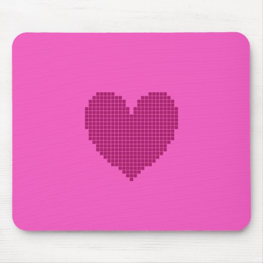 Pixeliges Herz Mousepad (Vorne)
