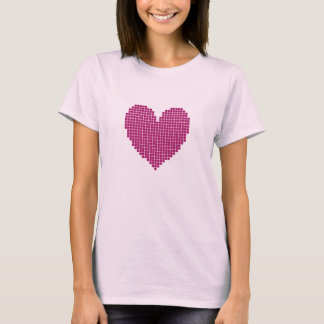 Pixeliges Herz T-Shirt
