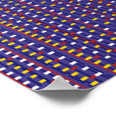 Pixeliges mathematisches Muster  Poster (Ecke)
