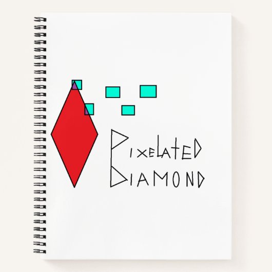 pixeliges Notebook Notizblock (Vorderseite)