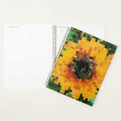 Pixelisierte leuchtende Sonnenblume Planer (Anzeige)
