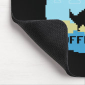 Pixelisierter Dinosaurier-Urlaub Tech-Enthusiasten Mousepad (Ecke)