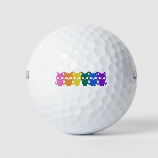 Pixelkatzen Golfball (Vorderseite)