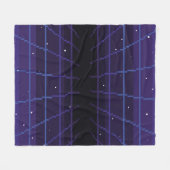 Pixelkunst des 80er Retro-Sci-Fi-Hintergrundes. Pi Fleecedecke (Vorderseite (Horizontal))