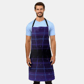 Pixelkunst des 80er Retro-Sci-Fi-Hintergrundes. Pi Schürze (Getragen)