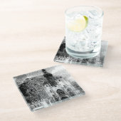 Pixelkunst Glasuntersetzer (Schrägansicht)