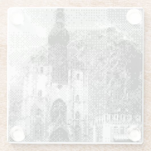 Pixelkunst Glasuntersetzer (Rückseite)