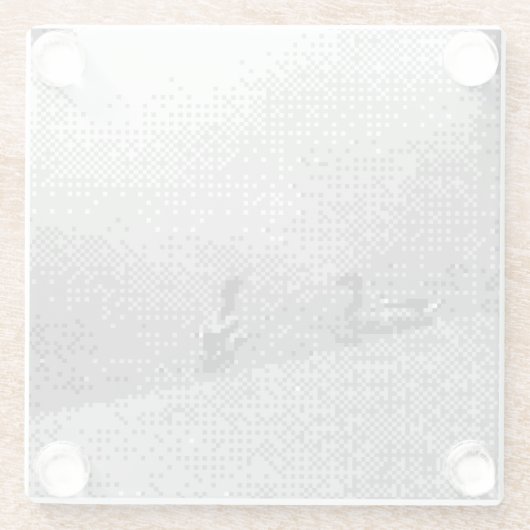 Pixelkunstducks Glasuntersetzer (Rückseite)