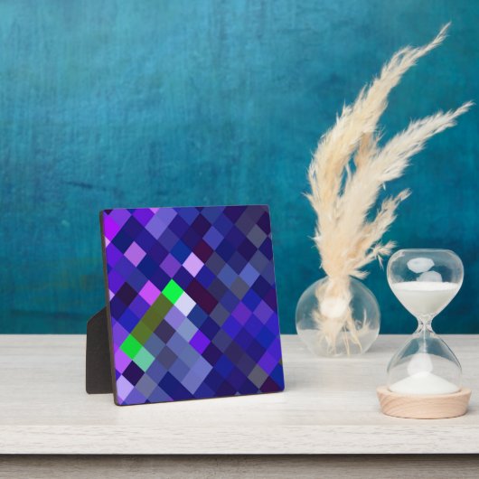 Pixelmuster - Indidigo Fotoplatte (InSitu)