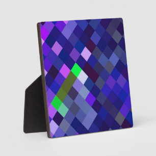 Pixelmuster - Indidigo Fotoplatte