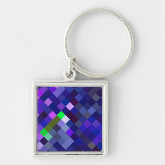 Pixelmuster - Indidigo Schlüsselanhänger