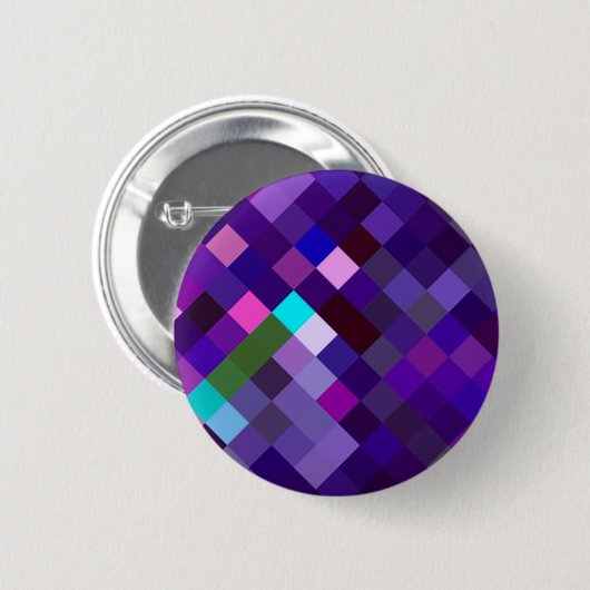 Pixelmuster - Lila Button (Vorne & Hinten)