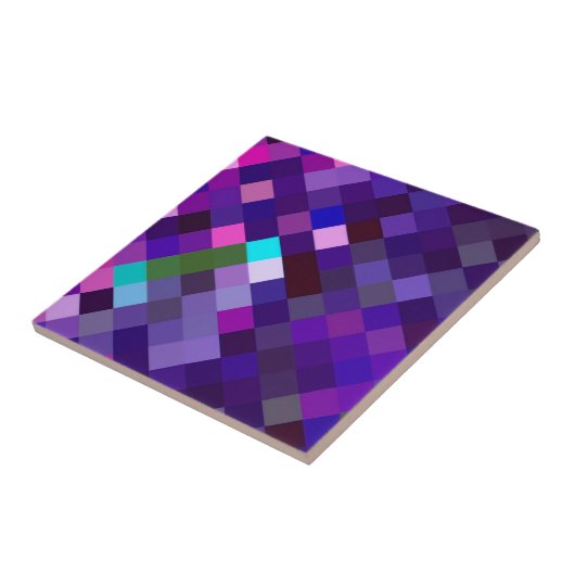 Pixelmuster - Lila Fliese (Seite)