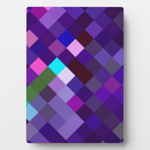 Pixelmuster - Lila Fotoplatte