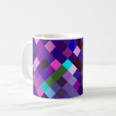 Pixelmuster - Lila Kaffeetasse (Vorderseite Links)